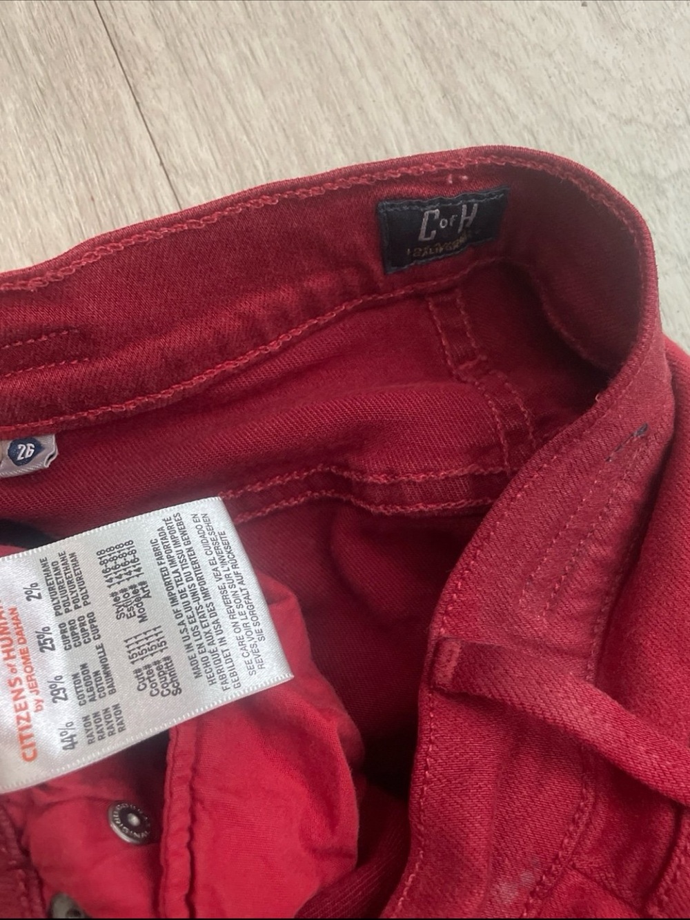 Citizens Of Humanity Crimson Skinny Jeans - Picture 2 of 3